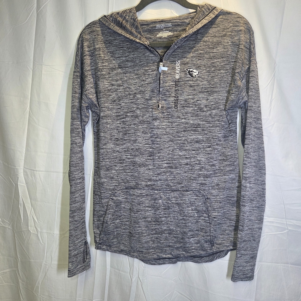 Jansport Heathered Black and Gray Hoodie